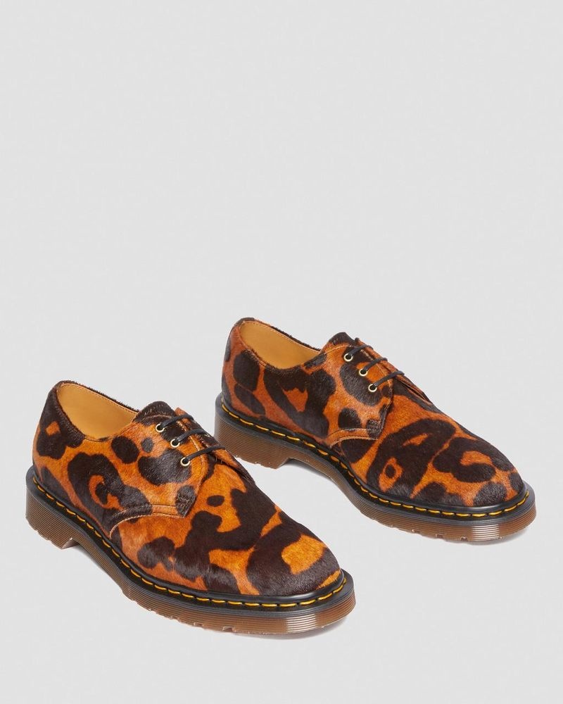 Ocelot Dr Martens 1461 Made in England Hair On Oxford Shoes (Hair On) Shoes | GJ04-N3JV