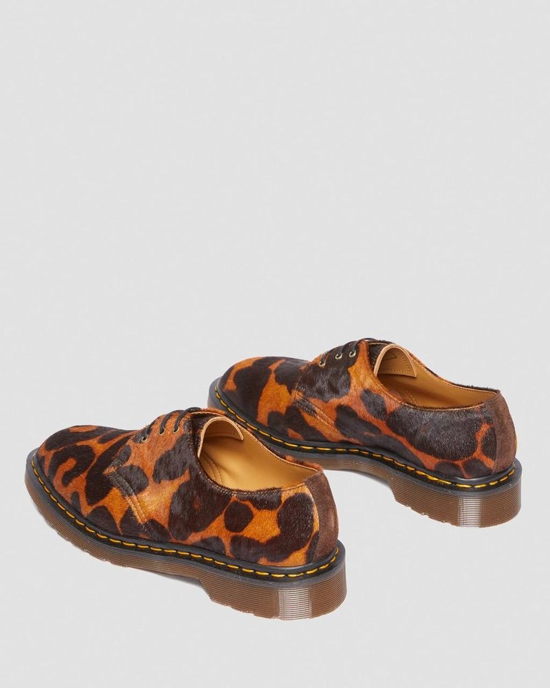 Ocelot Dr Martens 1461 Made in England Hair On Oxford Shoes (Hair On) Shoes | GJ04-N3JV