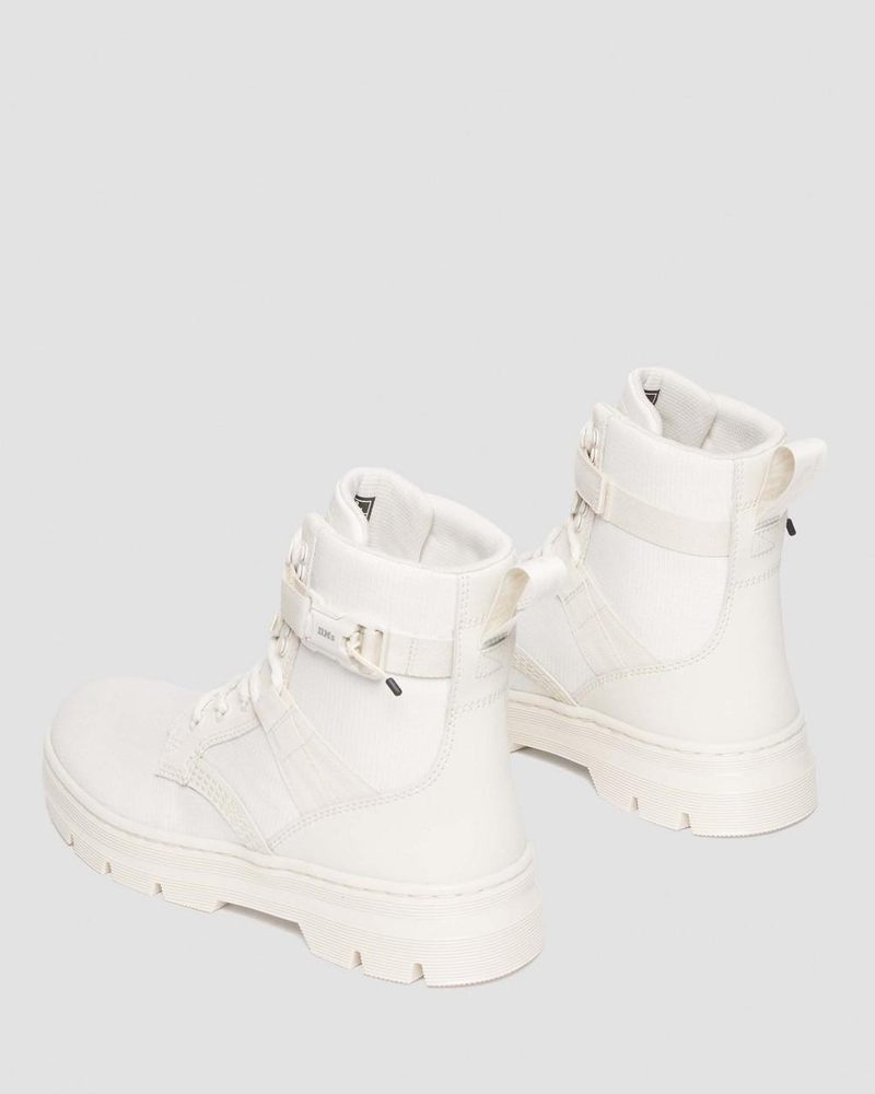 Off White / Natural Dr Martens Combs Tech II Poly & Leather Casual Boots (Extra Tough Nylon) Shoes | NP26-V0UY