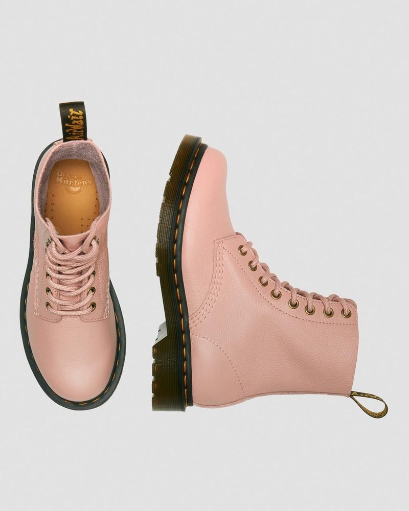 Peach Beige Dr Martens 1460 - Pascal Virginia Leather Boots (Virginia) Boots | UC61-K6DD