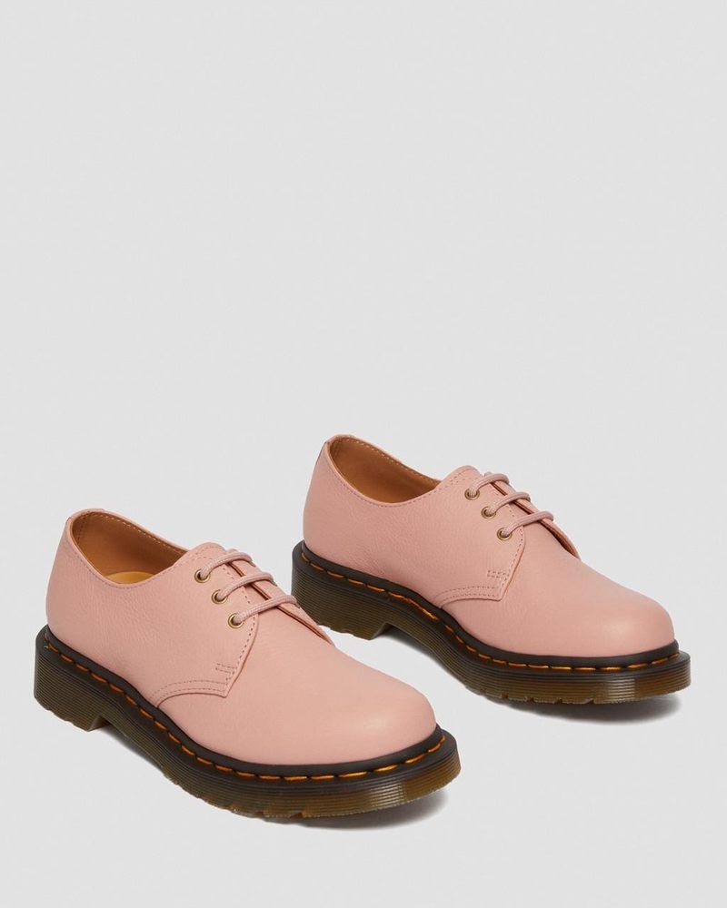 Peach Beige Dr Martens 1461 - Virginia Leather Oxford Shoes (Virginia) Shoes | PL08-B5GN