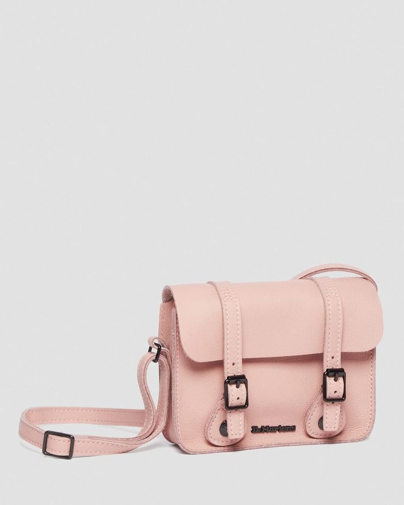 Peach Beige Dr Martens 7 Inch Pisa Leather Crossbody Bag (Pisa) Bags & Backpacks | JC28-T5FV