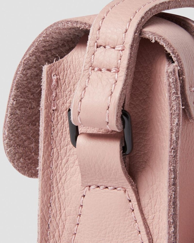 Peach Beige Dr Martens 7 Inch Pisa Leather Crossbody Bag (Pisa) Bags & Backpacks | JC28-T5FV