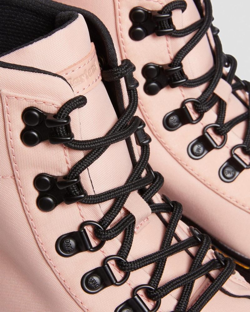 Peach Beige Dr Martens Combs - Nylon & Leather Casual Boots (Cyclone Nylon) Boots | KD49-O2TI