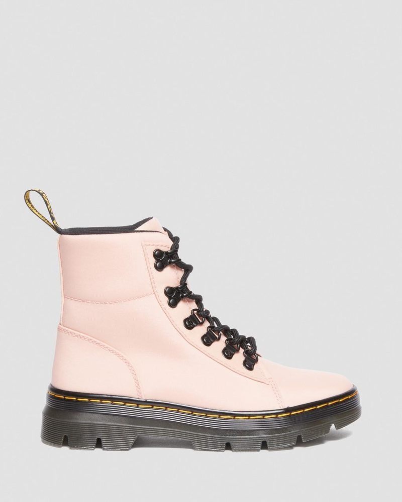 Peach Beige Dr Martens Combs - Nylon & Leather Casual Boots (Cyclone Nylon) Boots | KD49-O2TI