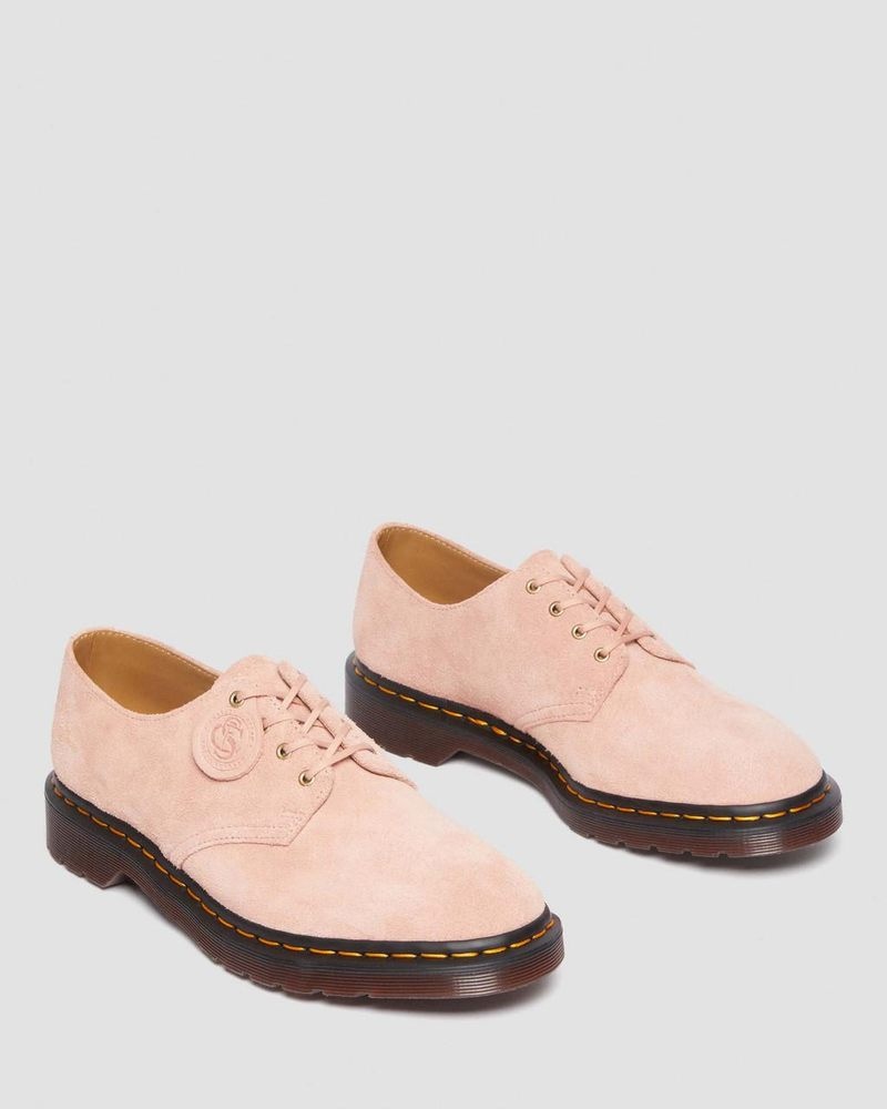 Peach Beige Dr Martens Smiths Suede Dress Shoes (Desert Oasis Suede) Shoes | XL47-M8CM