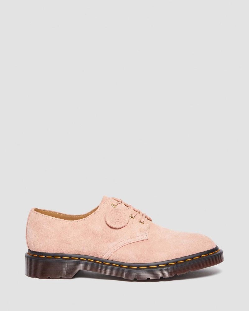 Peach Beige Dr Martens Smiths Suede Dress Shoes (Desert Oasis Suede) Shoes | XL47-M8CM