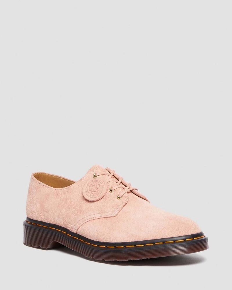 Peach Beige Dr Martens Smiths Suede Dress Shoes (Desert Oasis Suede) Shoes | XL47-M8CM