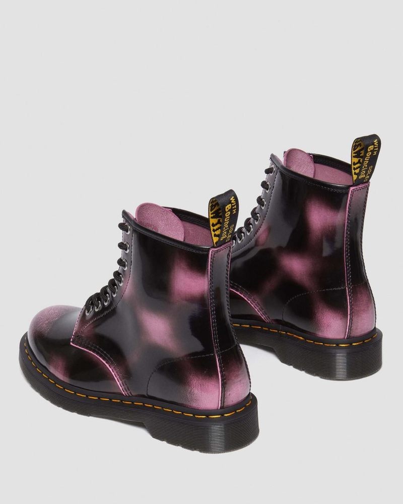 Pink Dr Martens 1460 Distressed Leather Lace Up Boots (Arcadia) Boots | ZN06-I9ZH