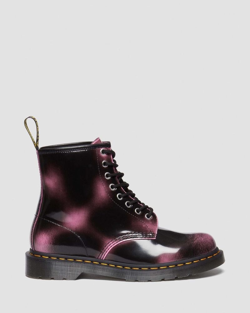 Pink Dr Martens 1460 Distressed Leather Lace Up Boots (Arcadia) Boots | ZN06-I9ZH