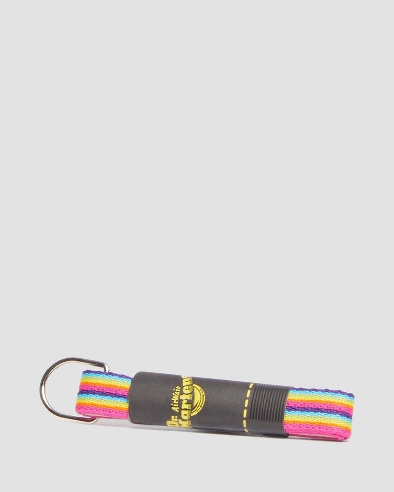 Rainbow Dr Martens 26 Inch Flat Rainbow Shoe Laces (3-Eye) (Polyester) Shoe Laces | WB06-N5OD