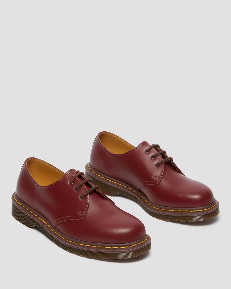 Red Dr Martens 1461 Vintage Made in England Oxford Shoes (Quilon) Shoes | KS20-G7BK