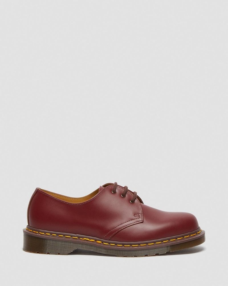 Red Dr Martens 1461 Vintage Made in England Oxford Shoes (Quilon) Shoes | KS20-G7BK