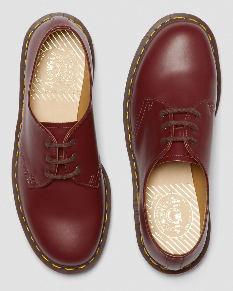 Red Dr Martens 1461 Vintage Made in England Oxford Shoes (Quilon) Shoes | KS20-G7BK