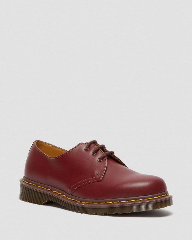 Red Dr Martens 1461 Vintage Made in England Oxford Shoes (Quilon) Shoes | KS20-G7BK