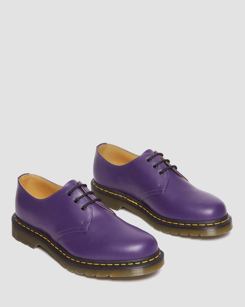 Rich Purple Dr Martens 1461 Smooth Leather Oxford Shoes (Smooth Leather) Shoes | RN30-A9OM