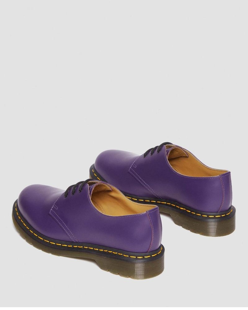 Rich Purple Dr Martens 1461 Smooth Leather Oxford Shoes (Smooth Leather) Shoes | RN30-A9OM