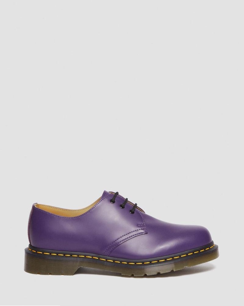 Rich Purple Dr Martens 1461 Smooth Leather Oxford Shoes (Smooth Leather) Shoes | RN30-A9OM