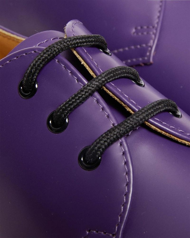 Rich Purple Dr Martens 1461 Smooth Leather Oxford Shoes (Smooth Leather) Shoes | UG34-Q1RU