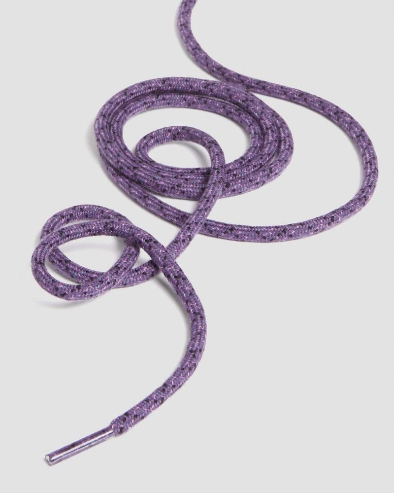 Rich Purple Dr Martens 55 Inch Round Shoe Laces (8-10 Eye) (Polyester) Shoe Laces | BV46-X4VU