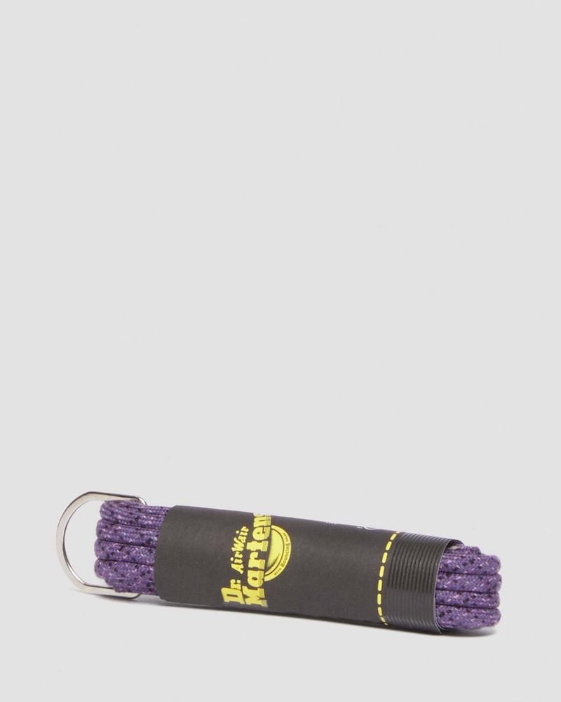 Rich Purple Dr Martens 55 Inch Round Shoe Laces (8-10 Eye) (Polyester) Shoe Laces | BV46-X4VU