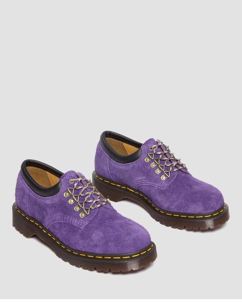 Rich Purple Dr Martens 8053 Ben Suede Casual Shoes (Long Napped Suede) Shoes | RU38-O3TY