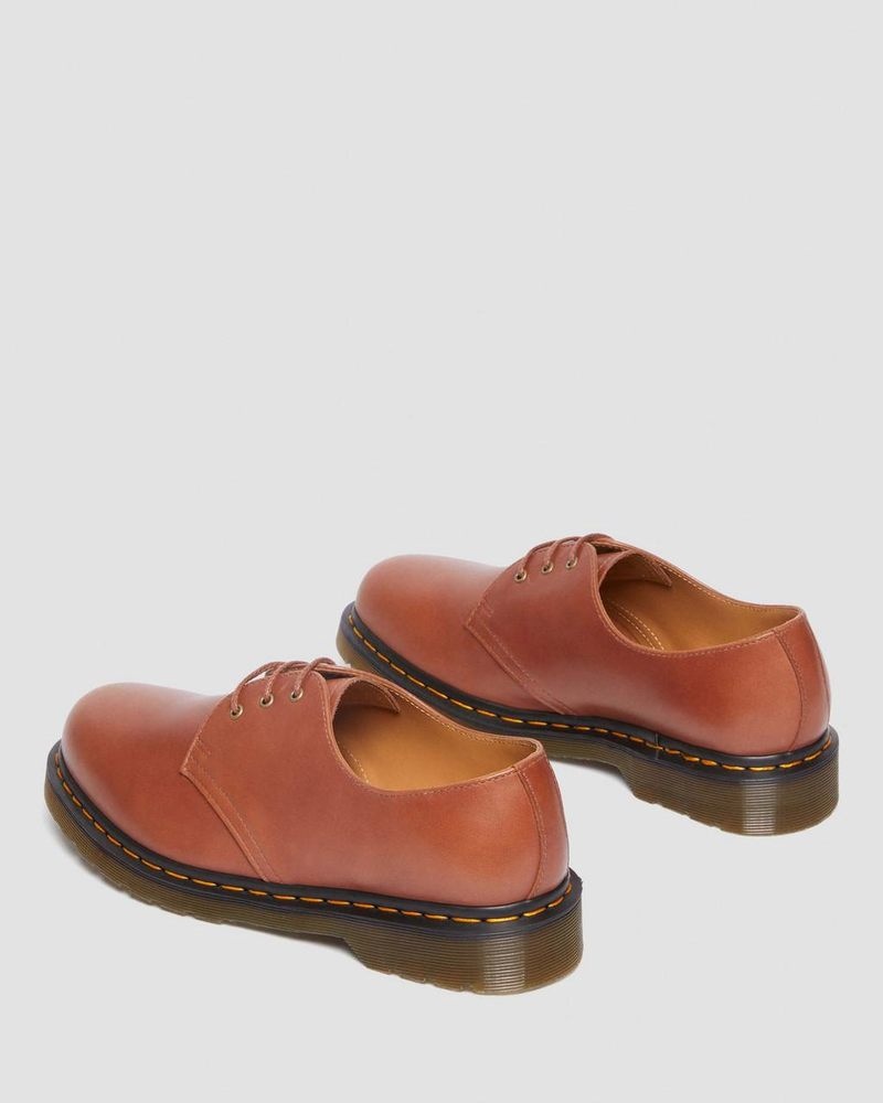 Saddle Tan Dr Martens 1461 Carrara Leather Oxford Shoes (Carrara) Shoes | VS48-Q8EG