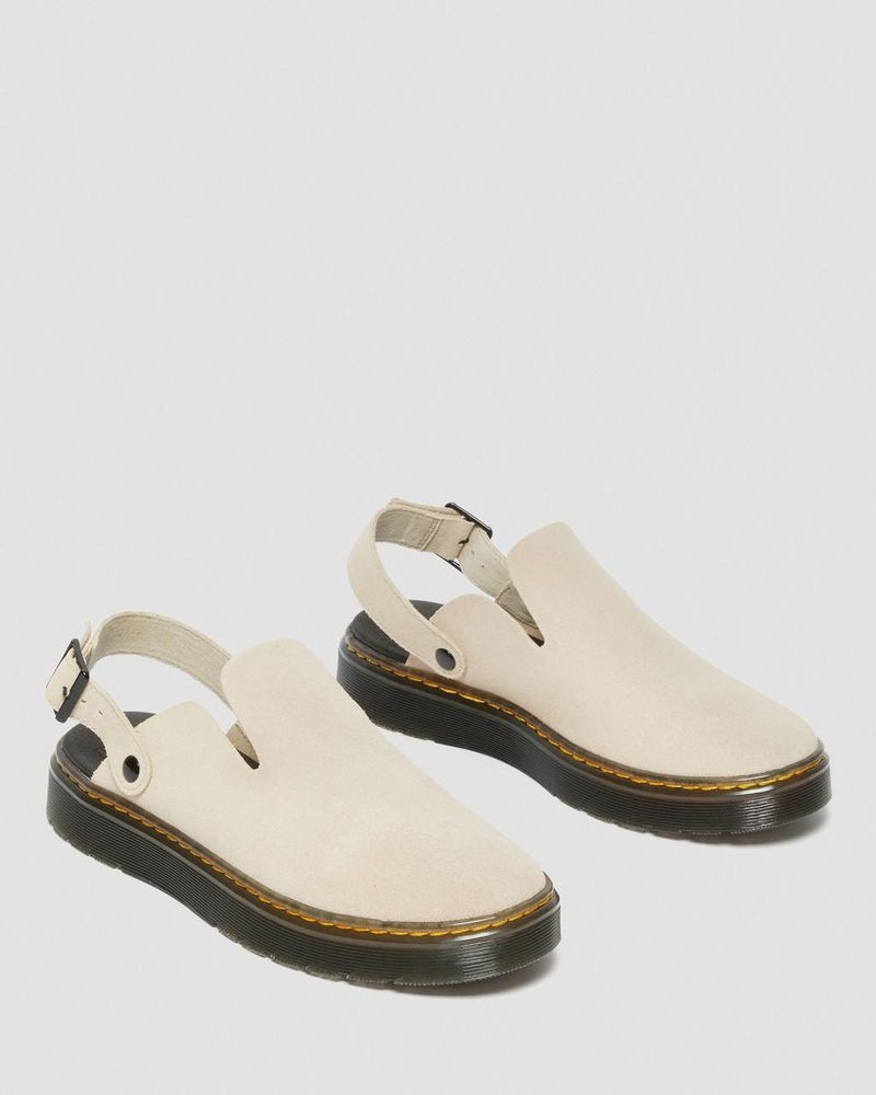 Sand Dr Martens Carlson Suede Casual Slingback Mules (E.H.Suede) Sandals | CY21-M5WR