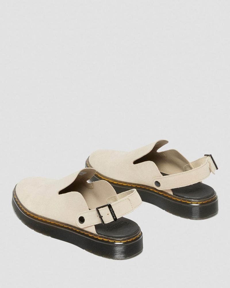 Sand Dr Martens Carlson Suede Casual Slingback Mules (E.H.Suede) Sandals | CY21-M5WR