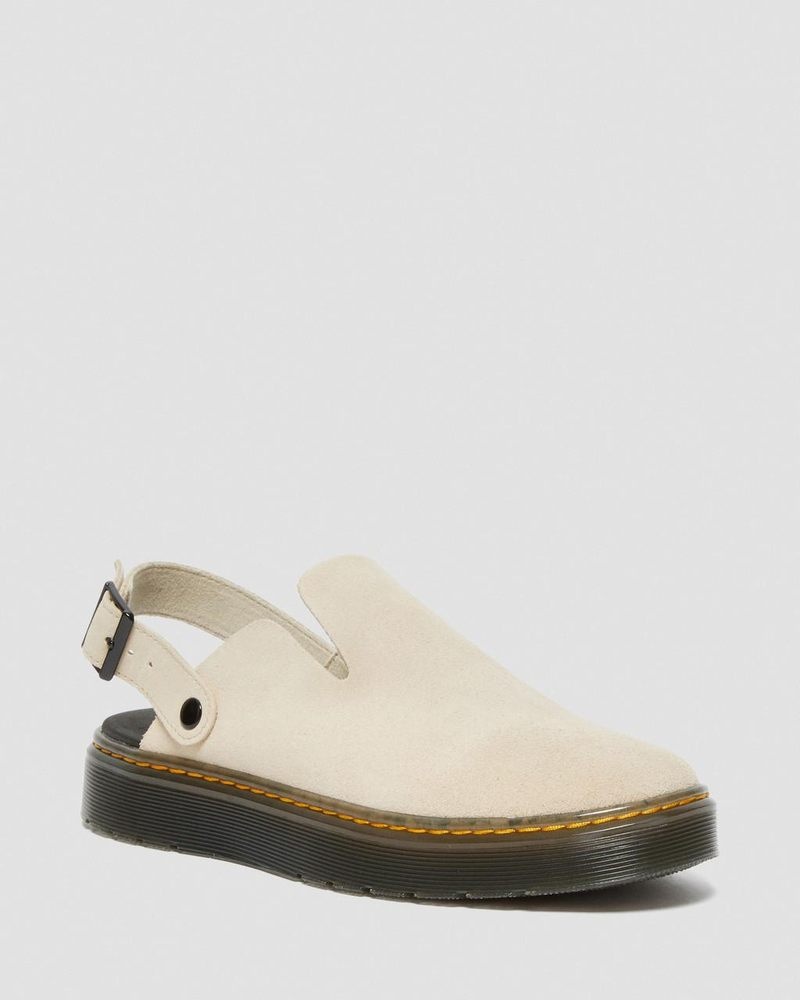 Sand Dr Martens Carlson Suede Casual Slingback Mules (E.H.Suede) Sandals | CY21-M5WR