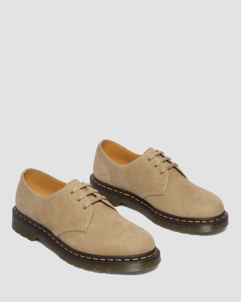 Savannah Tan Dr Martens 1461 Tumbled Nubuck Leather Oxford Shoes (Tumbled Nubuck) Shoes | AC79-D4JU