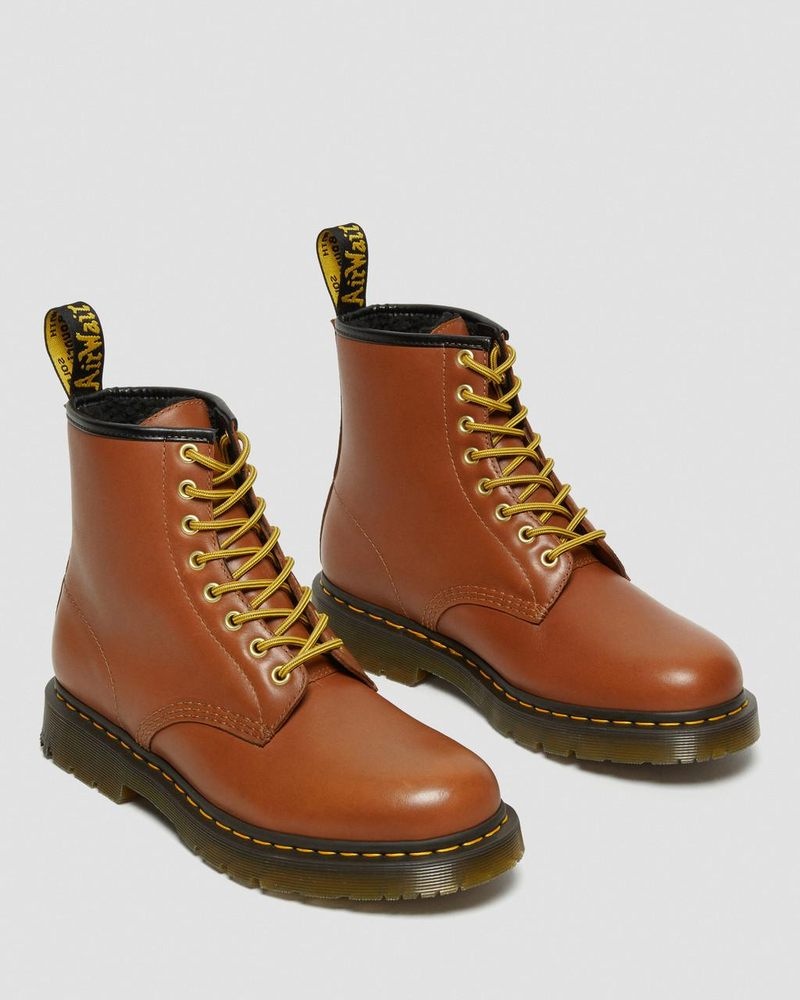 Tan Dr Martens 1460 DM's Wintergrip Leather Lace Up Boots (Blizzard Wp) Boots | JV45-F6VU