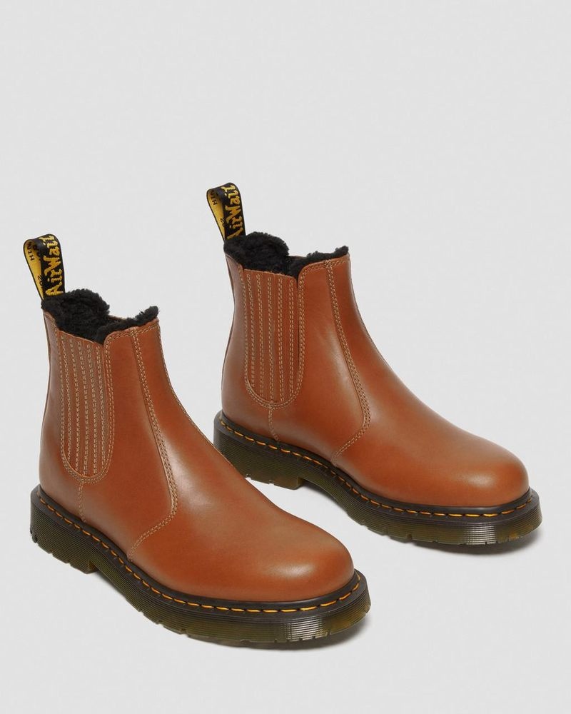 Tan Dr Martens 2976 DM's Wintergrip Leather Chelsea Boots (Blizzard Wp) Boots | CP32-Q7IJ