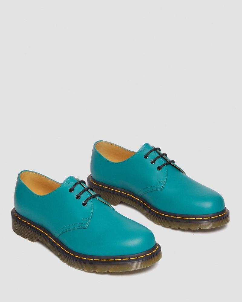 Teal Green Dr Martens 1461 Smooth Leather Oxford Shoes (Smooth Leather) Shoes | BK58-N0TS