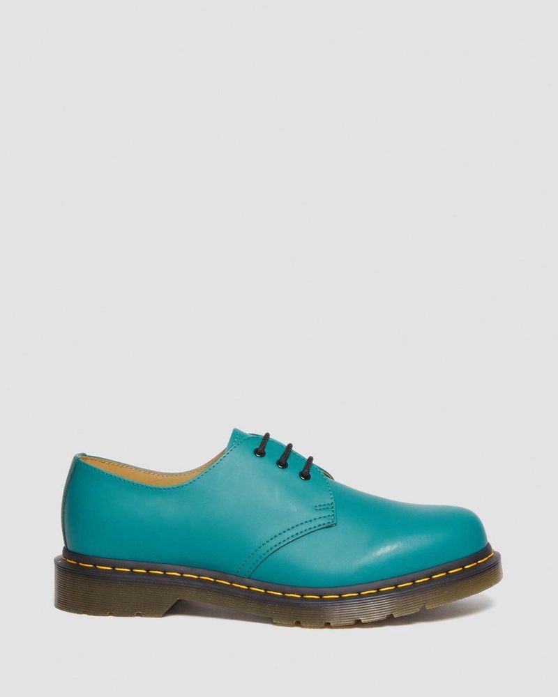 Teal Green Dr Martens 1461 Smooth Leather Oxford Shoes (Smooth Leather) Shoes | BK58-N0TS