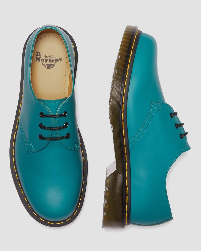 Teal Green Dr Martens 1461 Smooth Leather Oxford Shoes (Smooth Leather) Shoes | BK58-N0TS