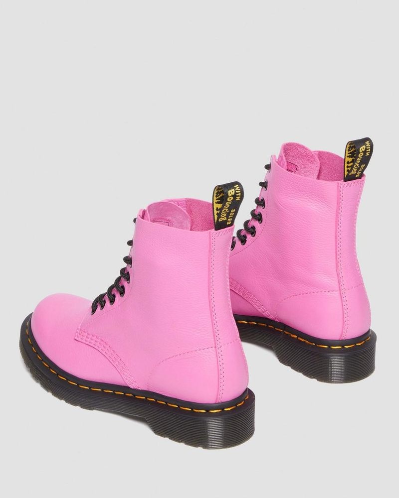 Thrift Pink Dr Martens 1460 - Pascal Virginia Leather Boots (Virginia) Boots | JW53-Z0XF