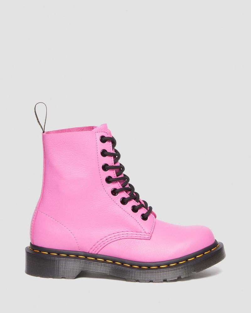 Thrift Pink Dr Martens 1460 - Pascal Virginia Leather Boots (Virginia) Boots | JW53-Z0XF