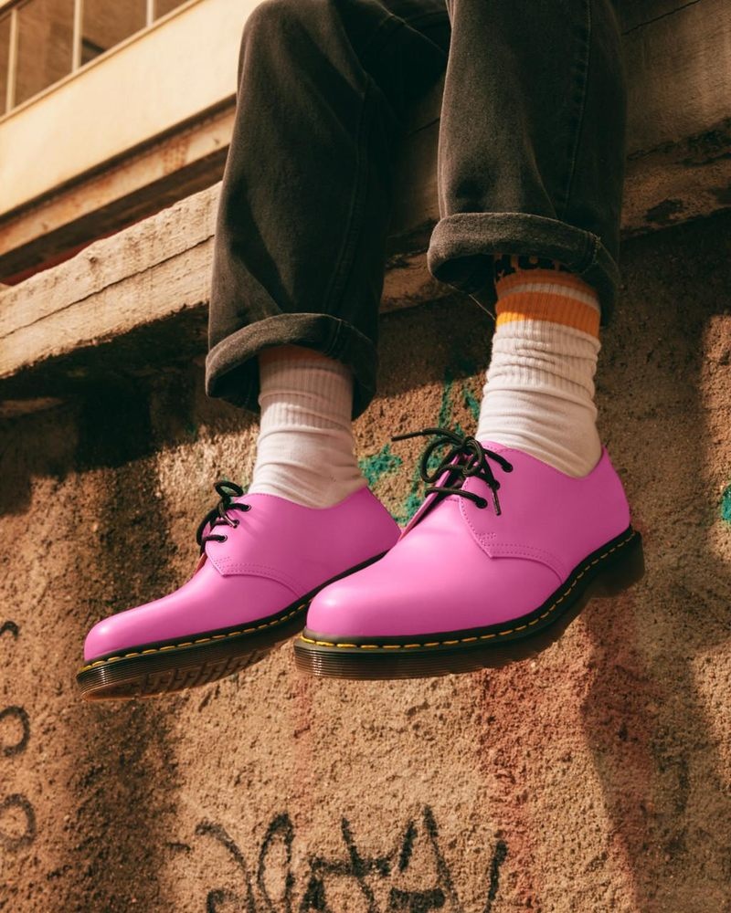 Thrift Pink Dr Martens 1461 Smooth Leather Oxford Shoes (Smooth Leather) Shoes | PI65-A3JU