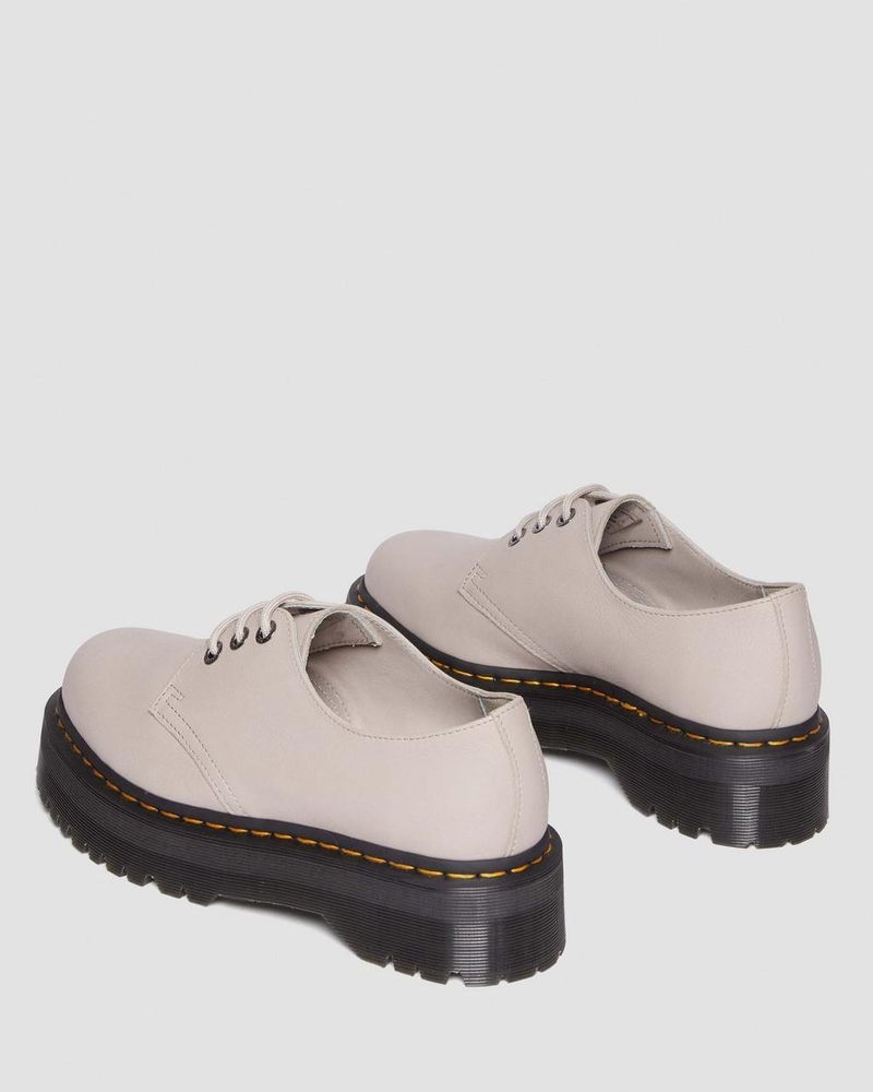 Vintage Taupe Dr Martens 1461 II Pisa Leather Platform Shoes (Pisa) Shoes | YW91-K2GF