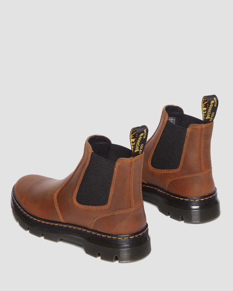 Warm Tan Dr Martens Embury Pull Up Leather Chelsea Boots (Archive Pull Up) Shoes | QV28-I7XP