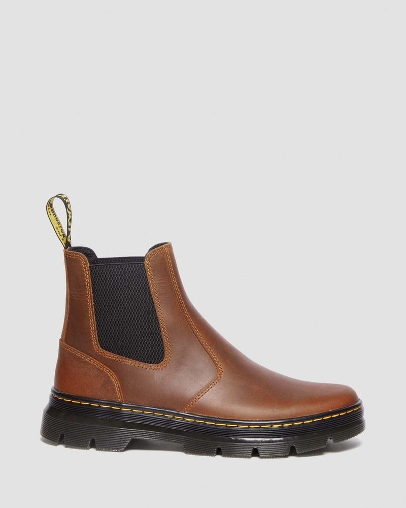 Warm Tan Dr Martens Embury Pull Up Leather Chelsea Boots (Archive Pull Up) Shoes | QV28-I7XP