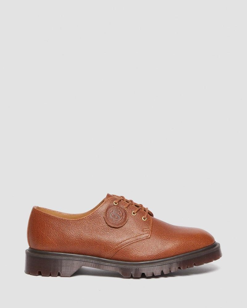 Whiskey Dr Martens Smiths Westminster Leather Dress Shoes (Westminster) Shoes | YI31-T3EX