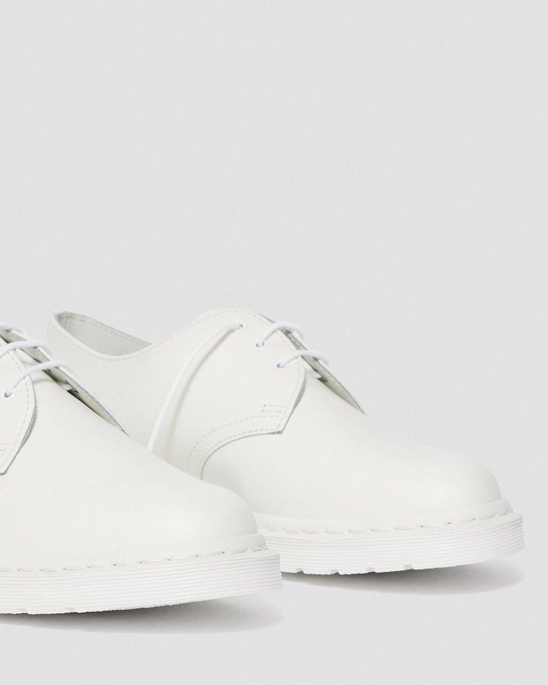 White Dr Martens 1461 Mono Smooth Leather Oxford Shoes (Smooth Leather) Shoes | PE06-X3ST