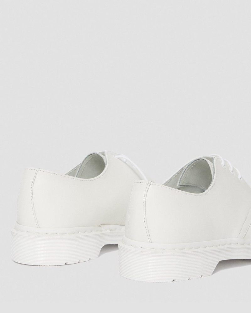 White Dr Martens 1461 Mono Smooth Leather Oxford Shoes (Smooth Leather) Shoes | PE06-X3ST