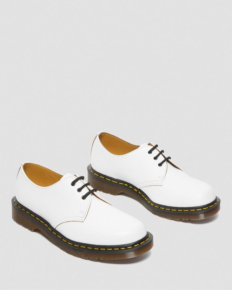 White Dr Martens 1461 Vintage Made in England Oxford Shoes (Quilon) Shoes | PW37-R4UX