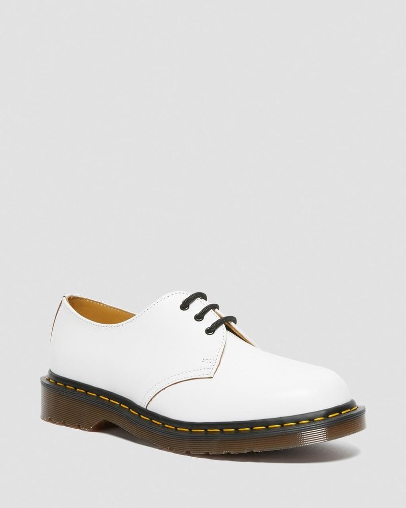 White Dr Martens 1461 Vintage Made in England Oxford Shoes (Quilon) Shoes | PW37-R4UX