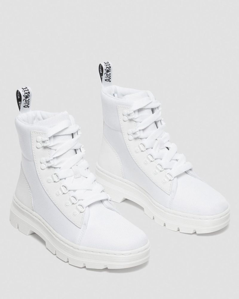 White Dr Martens Combs - Poly Casual Boots (Ajax+Extra Tough Poly) Boots | OX73-F9IB