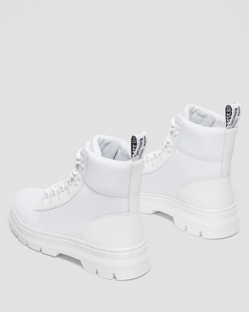 White Dr Martens Combs - Poly Casual Boots (Ajax+Extra Tough Poly) Boots | OX73-F9IB