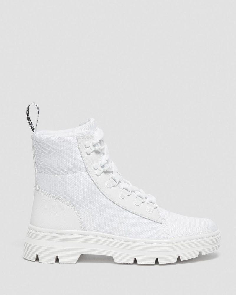 White Dr Martens Combs - Poly Casual Boots (Ajax+Extra Tough Poly) Boots | OX73-F9IB